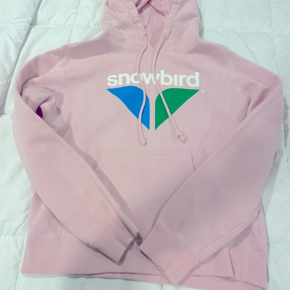 Light pink snowbird pullover
